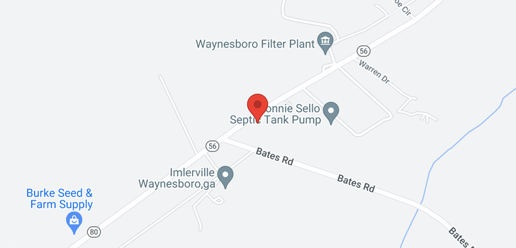 map of Highway 56 Waynesboro, GA 30830